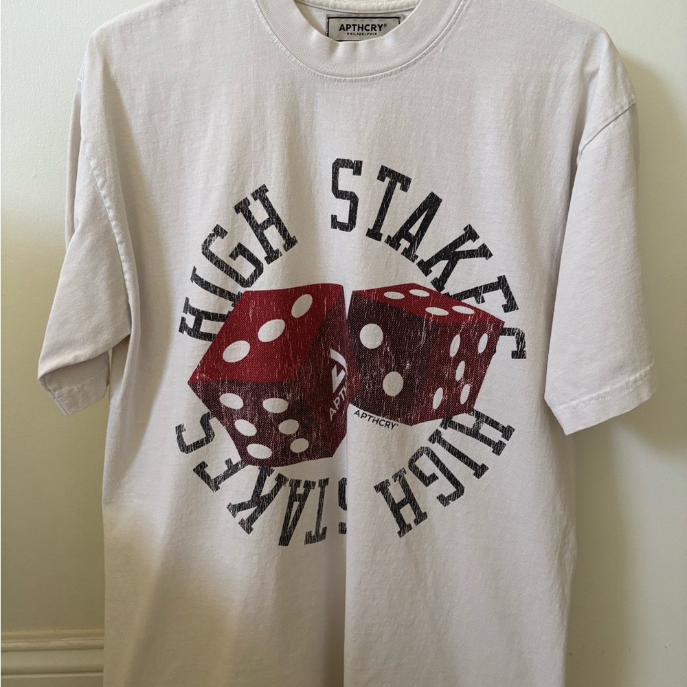 Apthcry “High Stakes” Dice Graphic T-Shirt – Size Medium